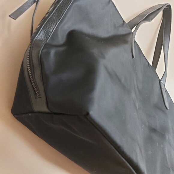 Botkier nylon and vegan leather trim tote in black - Picture 8 of 11